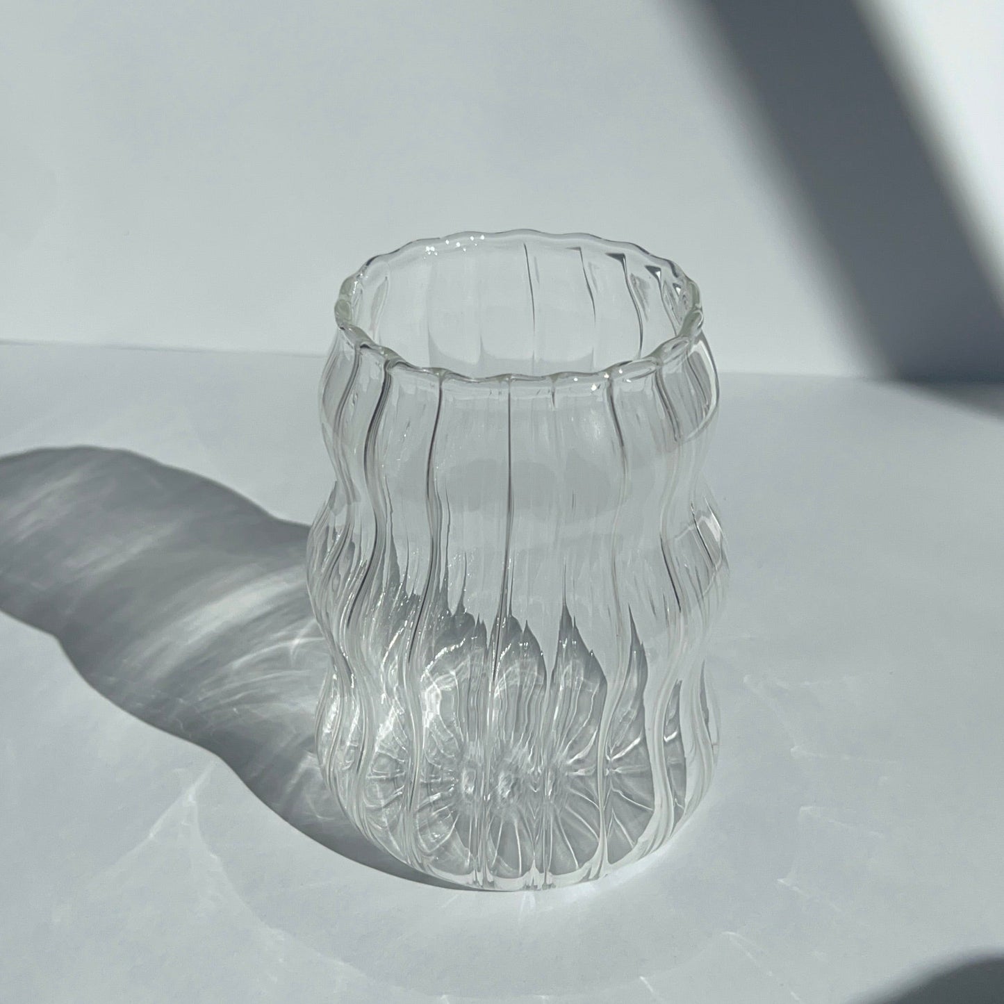 Vaso de vidrio Ripple Glow