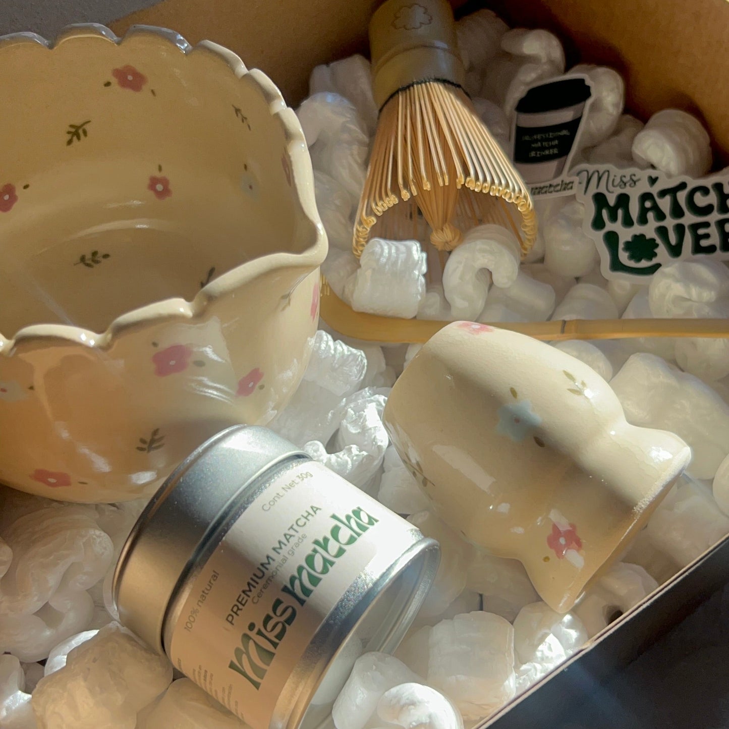 RITUAL SET: Miss Matcha, chawan, naoshi, chasen y chashaku